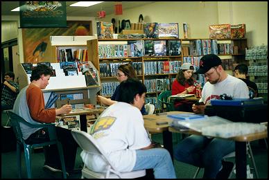 Gamers At Play in Astral Castle's Open Game Area